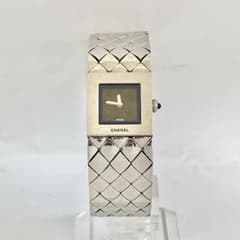 ま*く様 シャネル 腕時計 シルバー マトラッセ ココマーク スクエア S342 ま*く様 シャネル 腕時計 シルバー マトラッセ ココマーク スクエア