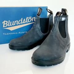 Blundstone スティールグレー サイドゴアブーツ UK7 - メルカリ