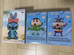 クレヨンしんちゃん コスプレしんちゃんフィギュア 2種セット　スティッチ　リボンのサムネイル