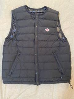 ☆DANTON☆インナーダウンクルーネック☆ブラックM☆のサムネイル