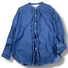 ユナイテッドアローズ　UWSC DENIM フリル シャツ 21FW UNITED ARROWS（ユナイテッドアローズ）の「UWSC DENIM フリル シャツ