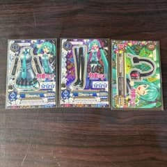 アイカツ 初音ミク カード 3枚セットのサムネイル
