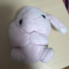 AMUSE うさぎ ぬいぐるみ マスコット ピンクのサムネイル