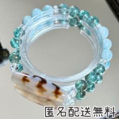 五福天珠&ラリマー&ブルーアパタイト　ブレスレット　内径約16cm 五福天珠&ラリマー&ブルーアパタイト ブレスレット 内径約16cm - メルカリ