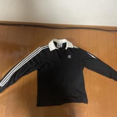 adidas アディダス 長袖 ポロシャツ ブラックのサムネイル