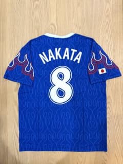 【新品 激レア 】日本代表 中田英寿 W杯 98 炎 ユニフォーム レプリカ 新品 激レア 】日本代表 中田英寿 W杯 98 炎 ユニフォーム レプリカ