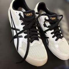 asics 25.5センチ陸上スパイク ホワイト ブラックのサムネイル