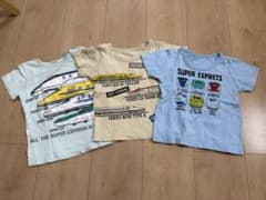 新幹線 半袖Tシャツ 3枚セット　90センチ　95センチのサムネイル