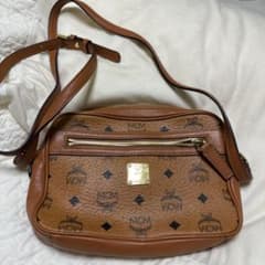 MCM ブラウンレザー ショルダーバッグのサムネイル
