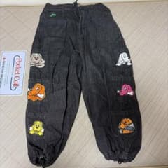 GALFY ガルフィー デニムパンツ 小型犬 刺繍 ブラックのサムネイル