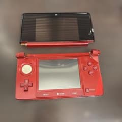 ジャンク品　上下破断 ニンテンドー3DS 本体 レッドのサムネイル