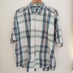 DOCKERS ビンテージ チェック柄 半袖ワークシャツのサムネイル