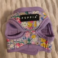 PUPPIA 紫色 花柄 ハーネス 小型犬用のサムネイル