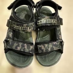 SKECHERS サンダル カモフラージュ　17センチのサムネイル