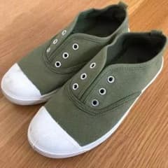 【美品】Victoria風 スニーカー スリッポン グリーン 21cmのサムネイル