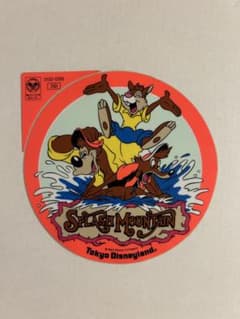 ①ディズニー　スプラッシュマウンテン　記念　ステッカー　当時物　レトロ　レア