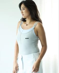 未使用⭐︎TW 亘つぐみ Layered Cami Bodysuit GRAY M - メルカリ