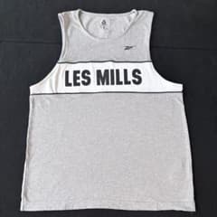 レズミルズ　LESMILLS タンクトップ　グレー　リーボック　メンズ　Lのサムネイル