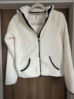 H&M フリースジャケット ホワイト 158-164のサムネイル