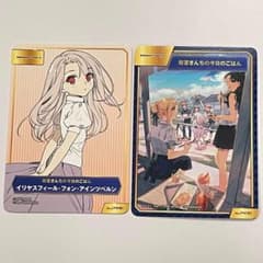 에미야 산치의 오늘의 밥 10권 특전 ABTC 카드 2장 이리야 FGO fate