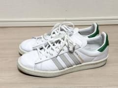 KITH-Adidas コラボ Campus スニーカー ホワイト/グリーンのサムネイル