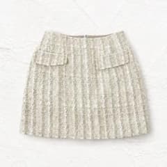 moussy ミニスカート ベージュ ツイードのサムネイル