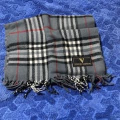 VINCENZO VALENTINO マフラー チェック柄 グレーのサムネイル