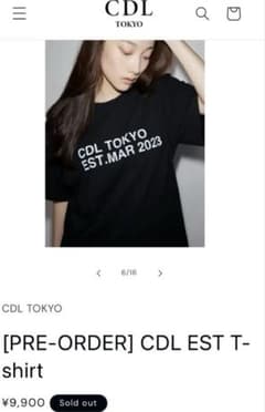 新品未使用‼️CDL TOKYO EST T-shirt ブラック - メルカリ
