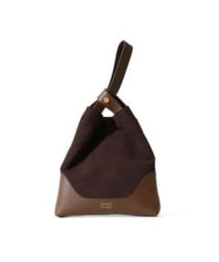 PELLE MORBIDA ティアモモデル 巾着バッグ ブラウンスエード PELLE MORBIDA ティアモモデル 巾着バッグ ブラウンスエード - メルカリ