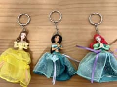 Disney プリンセスキーホルダー【ベル　ジャスミン　アリエル】のサムネイル