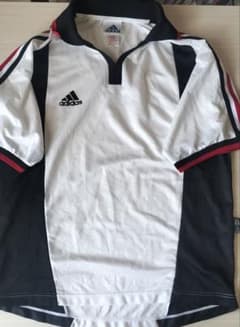 adidas サッカーシャツ ホワイト ブラック Lサイズのサムネイル