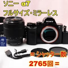 〓シャッター数2765回〓SONY ソニー α7 ミラーレス一眼 - メルカリ