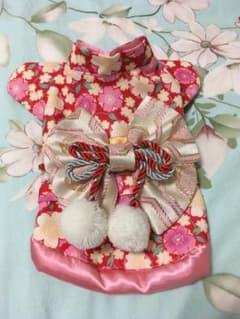 あり様専用　ワンちゃん　着物のサムネイル