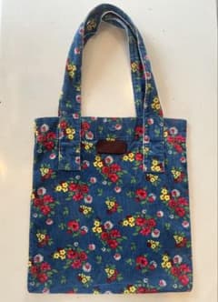 Cath Kidston コーデュロイ トートバッグ 花柄、レアのサムネイル