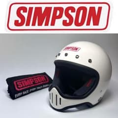 ☆22年 SIMPSON M50 WHITE ヘルメット バイク アメリカン M