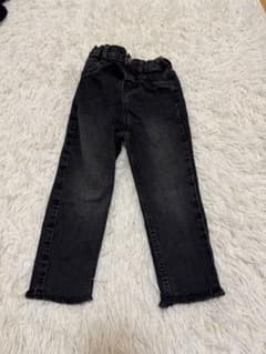 H&M キッズ スキニーデニムパンツ ブラック 92cm