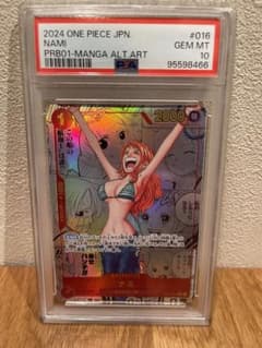 ワンピースカード　ナミ　コミパラ　psa10のサムネイル