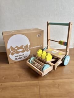 ひよこのカタカタ押し車 木製 手押し車のサムネイル