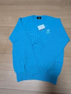 Pure Cashmere カシミヤ100% セーター ブルー Mサイズのサムネイル