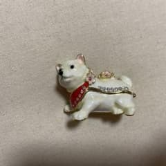 白い犬のアクセサリーケースのサムネイル