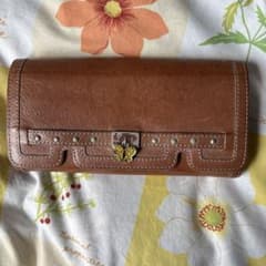 ANNA SUI ブラウンレザー 長財布