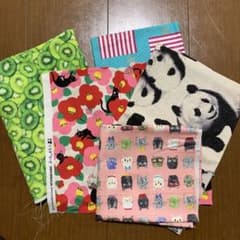 き*ょ様 生地セット 5種類の柄　くろすろーど　コットンこばやし他のサムネイル