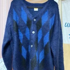 【KOOKY’N/クーキー】ウール混アーガイルモヘアライクカーディガンのサムネイル