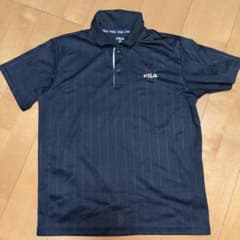 FILA ブラックポロシャツ　ゴルフ