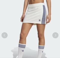adidas アディダス ミニスカート ホワイト Lのサムネイル