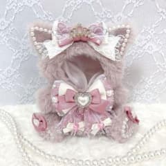 ♡10〜11cmサイズ♡ ぬい服♡ピンク♡おすわり♡ねこちゃん♡ - メルカリ