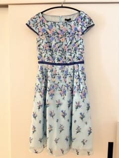 新品】TOCCA 花柄刺繍ワンピース ライトブルー サイズ00 - メルカリ