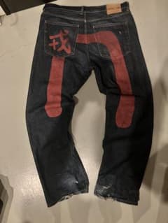 evisu レッド大黒プリント サイズ38 - メルカリ