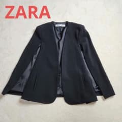 大人気✨️ ZARA ザラ ケープジャケット ブラック XS ノーカラー