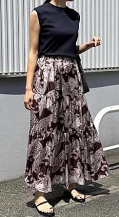 SACRA ペイズリー柄ロングフレアスカート 2025SS 現行品 SACRA ペイズリー柄ロングフレアスカート 2025SS 現行品 - メルカリ